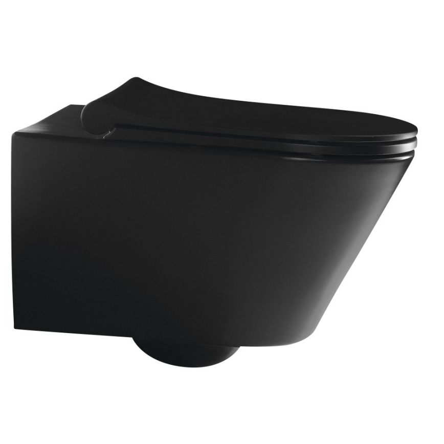 Sapho - Viseča WC školjka AVVA keramika/črna