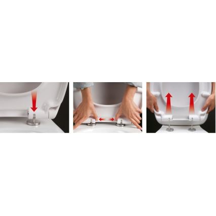 Sapho - WC deska SoftClose EDITA bela