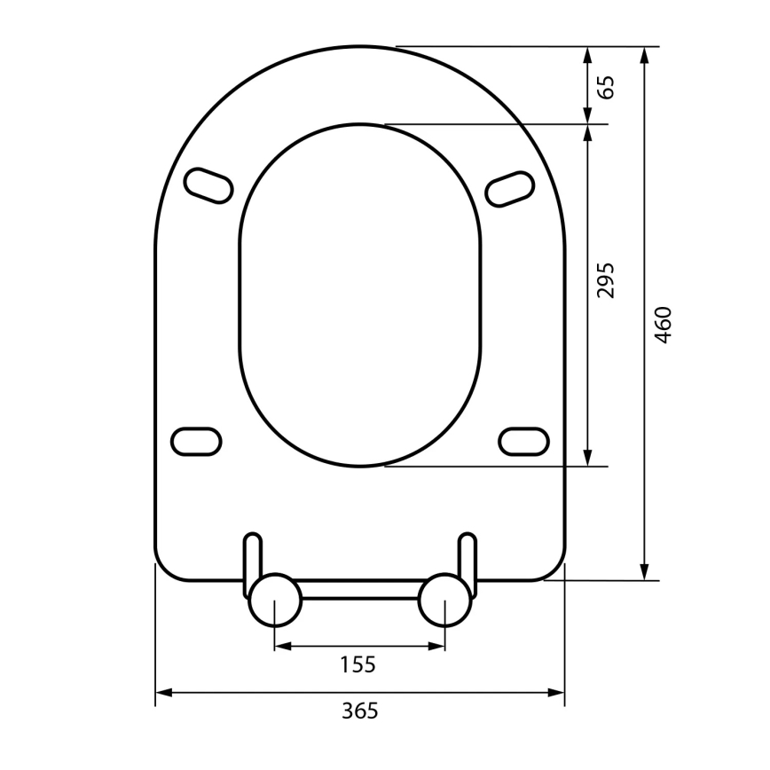 Sapho - WC deska SoftClose siva