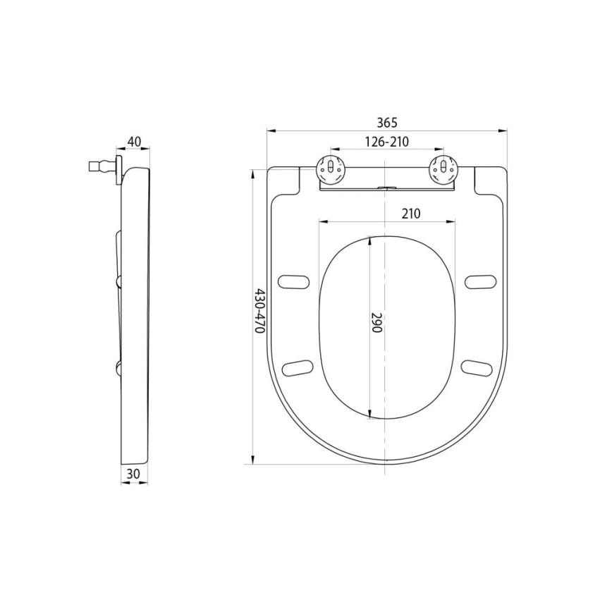 Sapho - WC deska SoftClose TURKU, bela