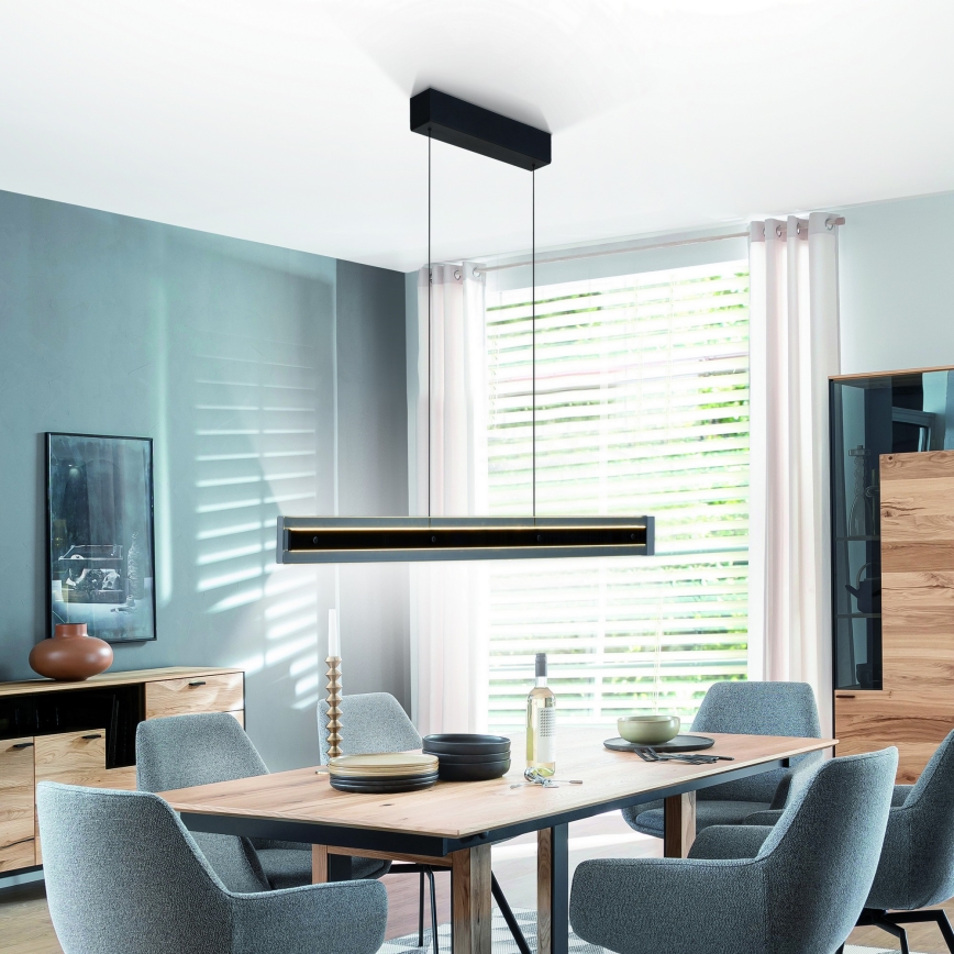 Schöner Wohnen 11316-18 - LED viseča svetilka na kablu LENA z možnostjo zatemnitve LED/32W/230V 105 cm črna