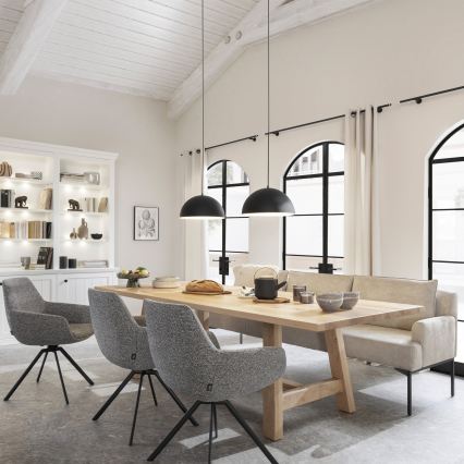 Schöner Wohnen 11728-18 - Viseča svetilka ALI na kablu 1xE27/25W/230V Ø 38 cm črna