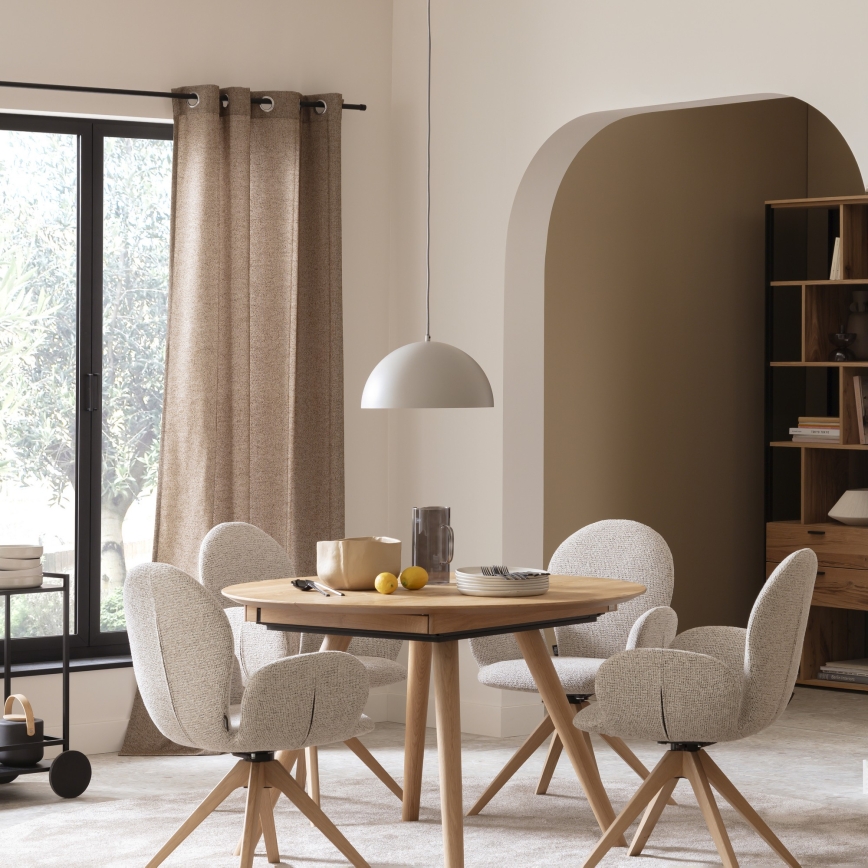 Schöner Wohnen 11728-39 - Viseča svetilka na kablu ALI 1xE27/25W/230V, premer 38 cm, siva