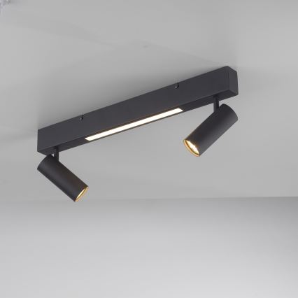 Schöner Wohnen 11793-18 - LED točkovno svetilo DANTE 2xGU10/10W/230V + LED/7,2W črna