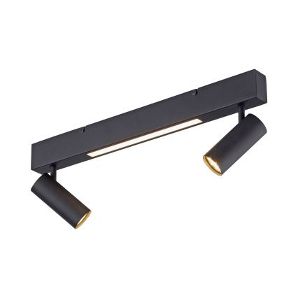 Schöner Wohnen 11793-18 - LED točkovno svetilo DANTE 2xGU10/10W/230V + LED/7,2W črna