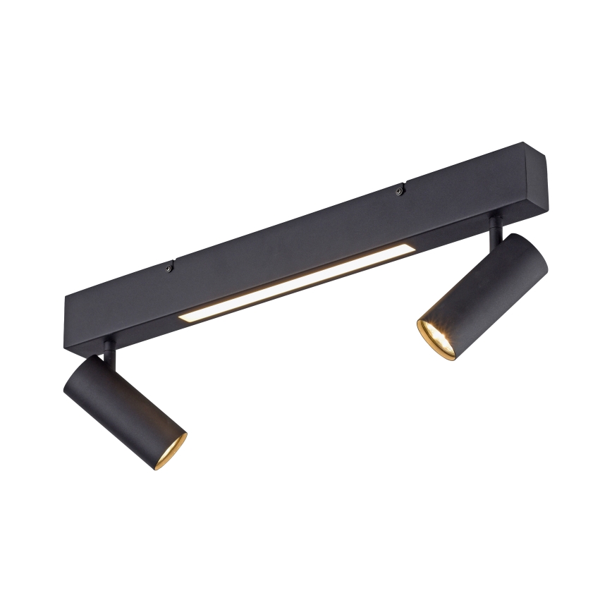 Schöner Wohnen 11793-18 - LED točkovno svetilo DANTE 2xGU10/10W/230V + LED/7,2W črna