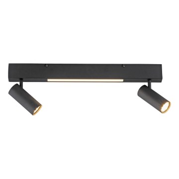 Schöner Wohnen 11793-18 - LED točkovno svetilo DANTE 2xGU10/10W/230V + LED/7,2W črna