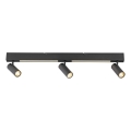 Schöner Wohnen 11794-18 - LED stropna svetilka DANTE 3xGU10/10W/230V + LED/14,4W črna