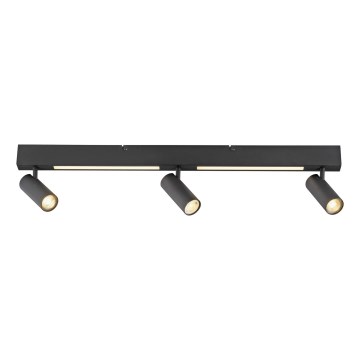 Schöner Wohnen 11794-18 - LED stropna svetilka DANTE 3xGU10/10W/230V + LED/14,4W črna