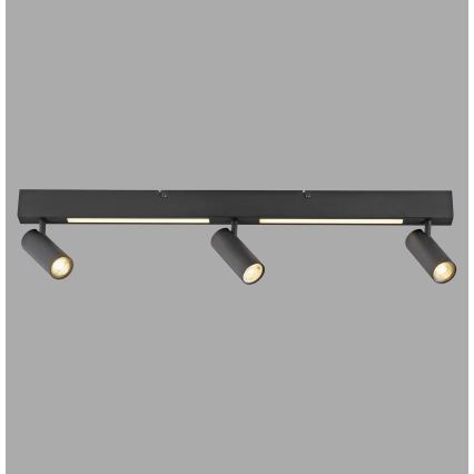Schöner Wohnen 11794-18 - LED stropna svetilka DANTE 3xGU10/10W/230V + LED/14,4W črna