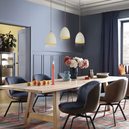 Schöner Wohnen 12541-42 - viseči lestenec na kablu TRAVENTA 3xE27/40W/230V beton