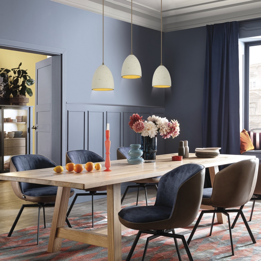 Schöner Wohnen 12541-42 - viseči lestenec na kablu TRAVENTA 3xE27/40W/230V beton