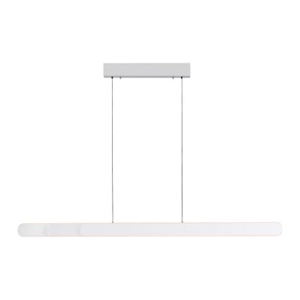 Schöner Wohnen 12577-16 - LED lestenec z možnostjo zatemnitve na kablu ADRIANA ROUND 2xLED/24W/230V 2700/3000/3500/4000/5000K 160 cm bela
