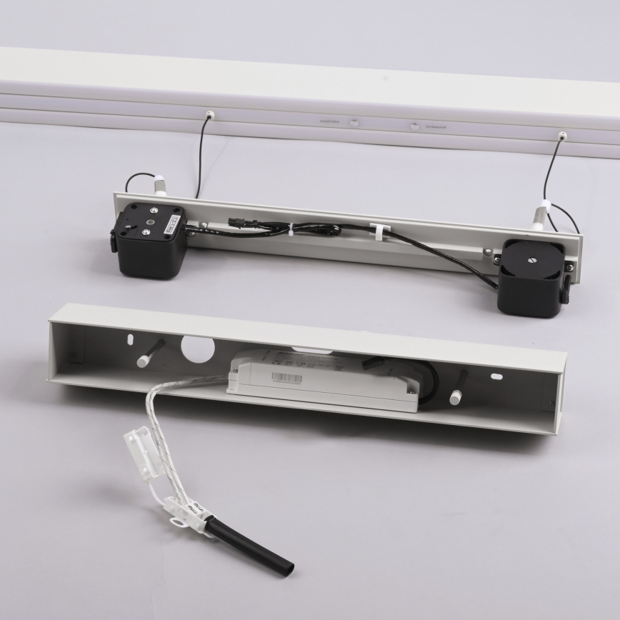 Schöner Wohnen 12577-16 - Zatemnjiv LED lestenec na jeklenem kablu ADRIANA ROUND 2xLED/24W/230V 2700/3000/3500/4000/5000K bela