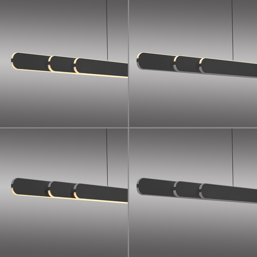 Schöner Wohnen 12577-18 - LED zatemljiv viseči lestenec na kablu ADRIANA ROUND 2xLED/24W/230V 2700/3000/3500/4000/5000K črna