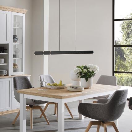 Schöner Wohnen 12577-18 - LED zatemnjiva viseča svetilka na kablu ADRIANA ROUND 2xLED/24W/230V 2700/3000/3500/4000/5000K 160 cm črna