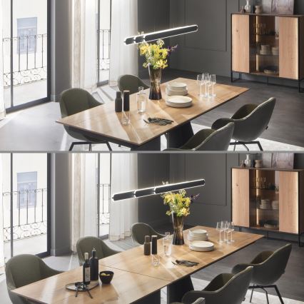 Schöner Wohnen 12577-18 - LED zatemnjiva viseča svetilka na kablu ADRIANA ROUND 2xLED/24W/230V 2700/3000/3500/4000/5000K 160 cm črna