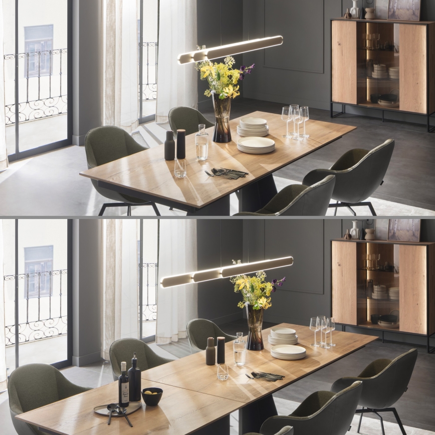 Schöner Wohnen 12577-39 - Zatemnljiv LED lestenec na kablu ADRIANA ROUND 2xLED/24W/230V 2700/3000/3500/4000/5000K siva