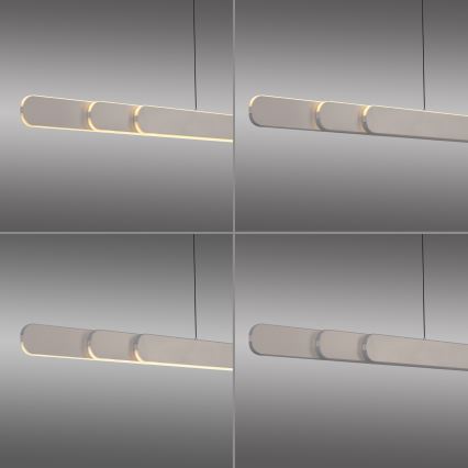 Schöner Wohnen 12577-39 - Zatemnljiv LED lestenec na kablu ADRIANA ROUND 2xLED/24W/230V 2700/3000/3500/4000/5000K siva