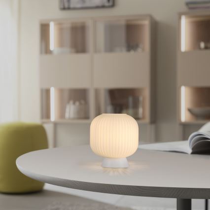 Schöner Wohnen 13573-16 - Namizna svetilka NAMI 1xE27/25W/230V bela