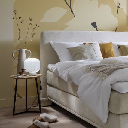 Schöner Wohnen 13573-16 - Namizna svetilka NAMI 1xE27/25W/230V bela