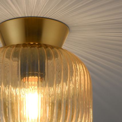 Schöner Wohnen 13574-27 - Stropna svetilka NAMI 1xE27/25W/230V premer 20 cm zlata/bežna/dimna