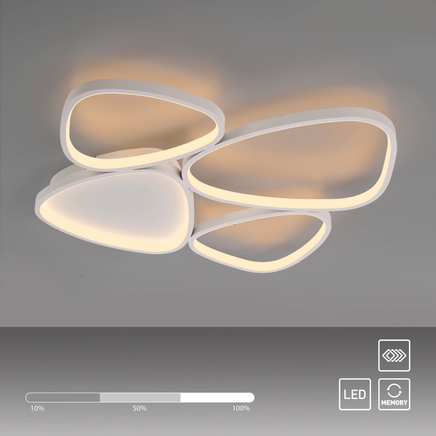 Schöner Wohnen 14038-16 - LED Zatemnljivo stropno svetilo PEBBLES LED/35,5W/230V belo