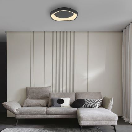 Schöner Wohnen 14233-18 - zatemnljivo LED stropno svetilo MONTA LED/21W/230V premer 40 cm črna