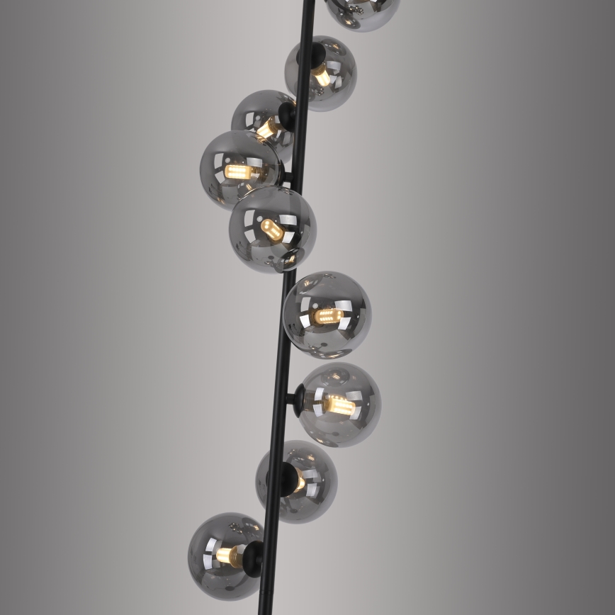 Schöner Wohnen 14506-18 - LED talna svetilka DUBAI 9xG9/3W/230V črna/dimna