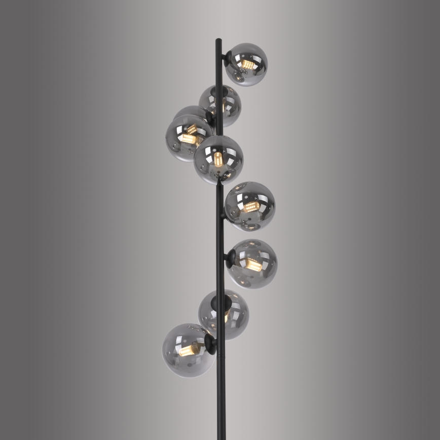 Schöner Wohnen 14506-18 - LED talna svetilka DUBAI 9xG9/3W/230V črna/dimna