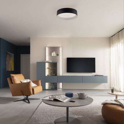 Schöner Wohnen 14593-18 - LED zatemnljiva stropna svetilka TAVOLI LED/10W/230V 2700-6500K, premer 28,5 cm, črna + daljinski upravljalnik