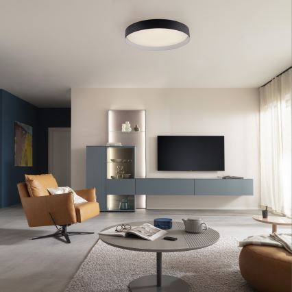 Schöner Wohnen 14595-18 - Zatemnjiva LED stropna svetilka TAVOLI LED/34W/230V 2700-6500K premer 49 cm črna + daljinski upravljalnik