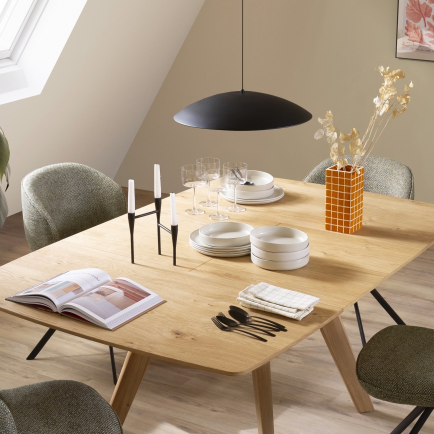 Schöner Wohnen 14606-18 - Zatemnjiva LED viseča svetilka na kablu LENTE LED/17W/230V, premer 40 cm, črna