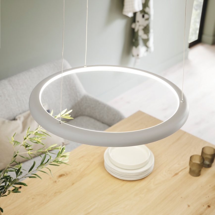 Schöner Wohnen 15570-39 - Zatemnjevalni LED lestenec na kablu QUILLO LED/36W/230V, premer 60 cm, siva