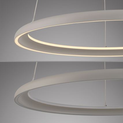 Schöner Wohnen 15570-39 - Zatemnjevalni LED lestenec na kablu QUILLO LED/36W/230V, premer 60 cm, siva