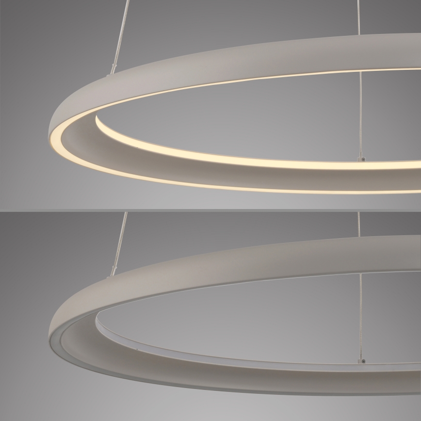 Schöner Wohnen 15570-39 - Zatemnjevalni LED lestenec na kablu QUILLO LED/36W/230V, premer 60 cm, siva