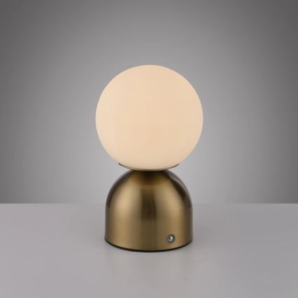 Schöner Wohnen 19218-12 - zatemnjiva na dotik polnilna namizna svetilka RUDI LED/1,2W/5V 3000-6000K 1200 mAh zlata