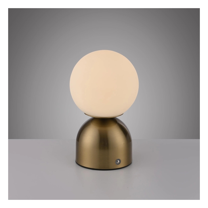 Schöner Wohnen 19218-12 - zatemnjiva na dotik polnilna namizna svetilka RUDI LED/1,2W/5V 3000-6000K 1200 mAh zlata