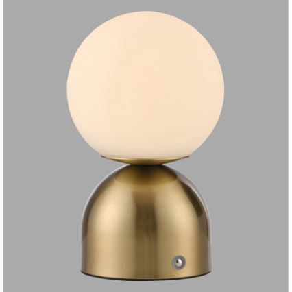 Schöner Wohnen 19218-12 - zatemnjiva na dotik polnilna namizna svetilka RUDI LED/1,2W/5V 3000-6000K 1200 mAh zlata