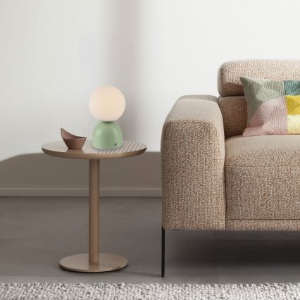 Schöner Wohnen 19218-43 - zatemnjevalna LED namizna svetilka RUDI, polnilna, upravljanje na dotik, LED/1,2W/5V 3000-6000K 1200 mAh, zelena