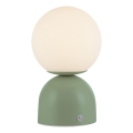 Schöner Wohnen 19218-43 - zatemnjevalna LED namizna svetilka RUDI, polnilna, upravljanje na dotik, LED/1,2W/5V 3000-6000K 1200 mAh, zelena