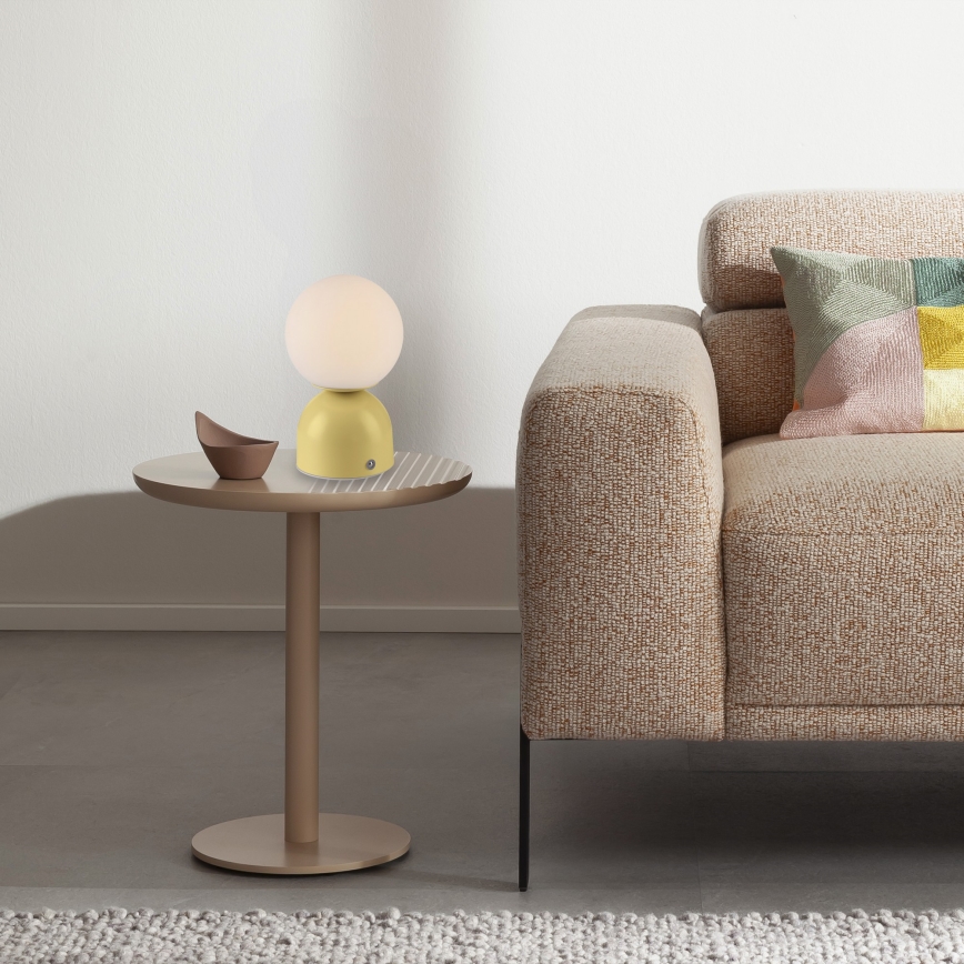 Schöner Wohnen 19218-81 - LED zatemnjiva dotikna polnilna namizna svetilka RUDI LED/1,2W/5V 3000-6000K 1200 mAh rumena