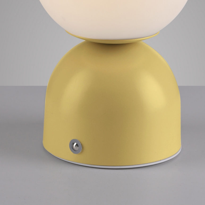 Schöner Wohnen 19218-81 - LED zatemnjiva dotikna polnilna namizna svetilka RUDI LED/1,2W/5V 3000-6000K 1200 mAh rumena