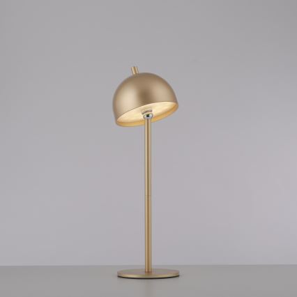 Schöner Wohnen 19244-12 - LED zatemnjevalna namizna polnilna zunanja svetilka BELLIS, na dotik, LED/2,5W/5V 2600 mAh IP54, zlata