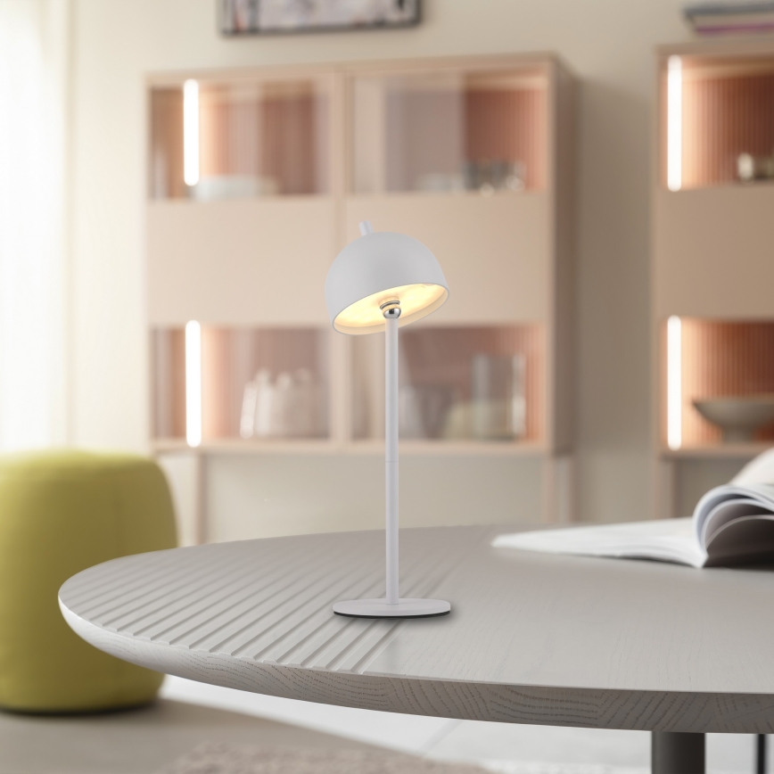 Schöner Wohnen 19244-16 - LED zatemnljiva na dotik upravljana polnilna zunanja namizna svetilka BELLIS LED/2,5W/5V 2600 mAh IP54 bela