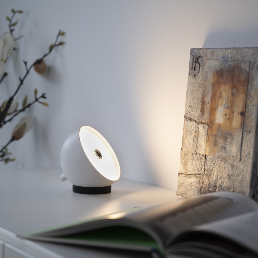 Schöner Wohnen 19244-16 - LED zatemnljiva na dotik upravljana polnilna zunanja namizna svetilka BELLIS LED/2,5W/5V 2600 mAh IP54 bela