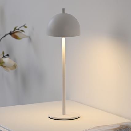 Schöner Wohnen 19244-16 - LED zatemnljiva na dotik upravljana polnilna zunanja namizna svetilka BELLIS LED/2,5W/5V 2600 mAh IP54 bela