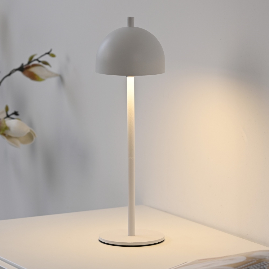 Schöner Wohnen 19244-16 - LED zatemnljiva na dotik upravljana polnilna zunanja namizna svetilka BELLIS LED/2,5W/5V 2600 mAh IP54 bela