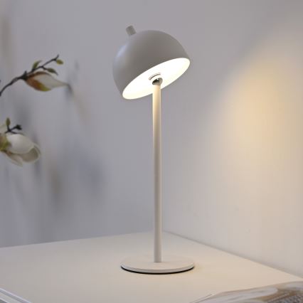 Schöner Wohnen 19244-16 - LED zatemnljiva na dotik upravljana polnilna zunanja namizna svetilka BELLIS LED/2,5W/5V 2600 mAh IP54 bela