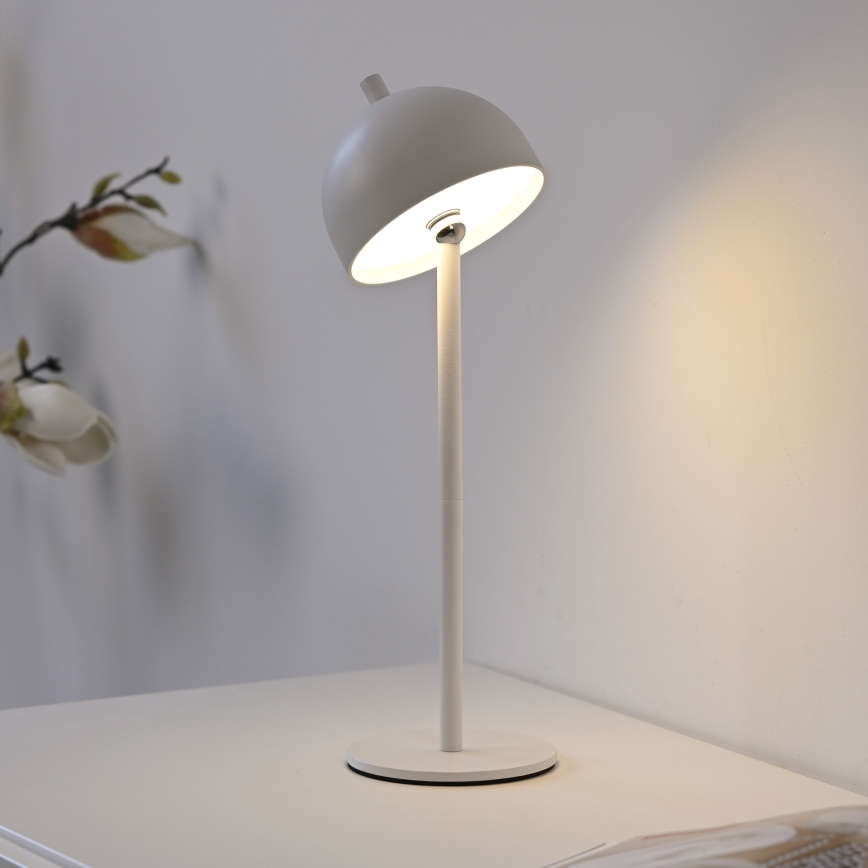 Schöner Wohnen 19244-16 - LED zatemnljiva na dotik upravljana polnilna zunanja namizna svetilka BELLIS LED/2,5W/5V 2600 mAh IP54 bela